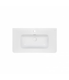 Комплект Qtap підвісна тумба Virgo 800х580х437 мм White/Whitish oak + раковина врізна Albatross 9H QT71V44081