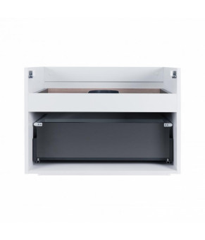 Комплект Qtap тумба подвесная Virgo 800х580х437 мм White/Whitish oak + раковина врезная Albatross New QT71V44083