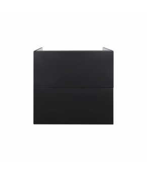 Комплект Qtap тумба подвесная Tern 600х580х437 мм Matt Black + раковина врезная Albatross New QT71TE44119