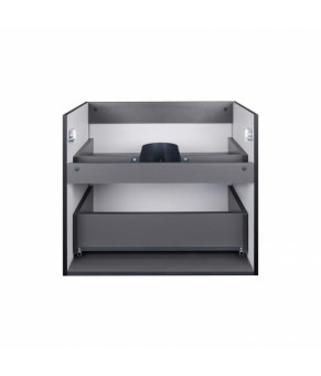 Комплект Qtap тумба подвесная Tern 600х580х437 мм Matt Black + раковина врезная Albatross 9H QT71TE44117