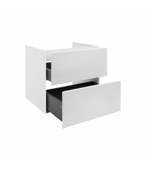 Комплект Qtap тумба подвесная Tern 700х580х437 мм White + раковина врезная Albatross New QT71TE44104