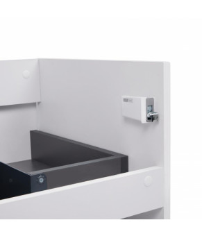 Комплект Qtap тумба подвесная Tern 600х580х437 мм White + раковина врезная Albatross QT71TE44097