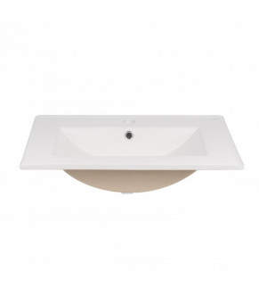 Комплект Qtap тумба подвесная Tern 600х580х437 мм White + раковина врезная Albatross New QT71TE44101