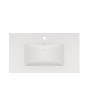Комплект Qtap тумба подвесная Tern 800х580х437 мм White + раковина врезная Albatross New QT71TE44109