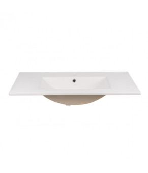 Комплект Qtap тумба подвесная Tern 800х580х437 мм White + раковина врезная Albatross New QT71TE44109