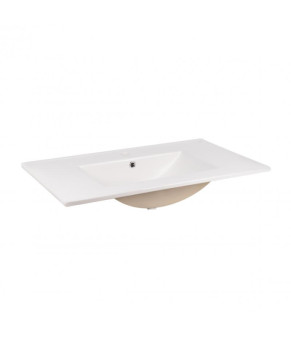 Комплект Qtap тумба подвесная Tern 800х580х437 мм White + раковина врезная Albatross New QT71TE44109