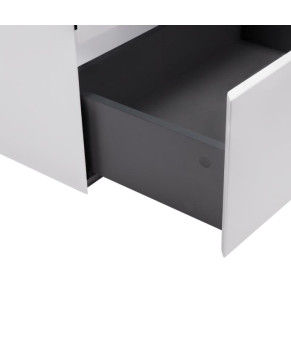 Комплект Qtap тумба подвесная Tern 800х580х437 мм White + раковина врезная Albatross New QT71TE44109