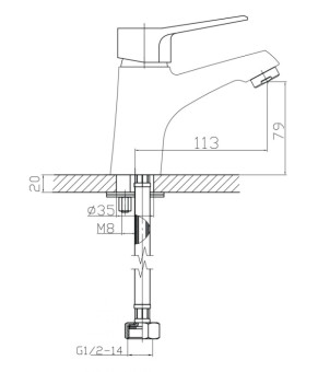 Смеситель Imprese Witow 05080