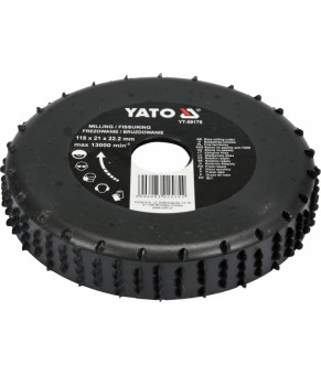 Диск-фреза Yato по дереву, ПВХ, гипсу 118х22.2х21 мм YT-59176