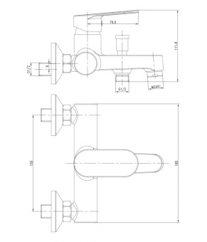 Смеситель Imprese Lesna 10070