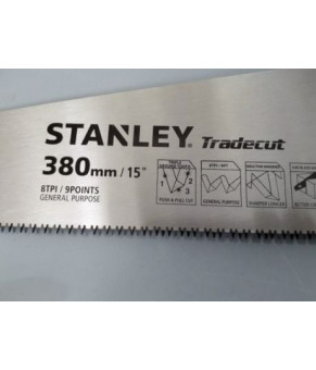 Ножовка по дереву Stanley Tradecut 380 мм 7 зубов/1" STHT20348-1