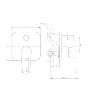 Смеситель Imprese Breclav VR-10245WZ