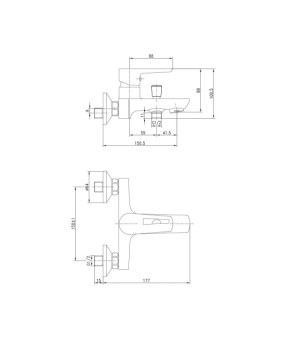 Смеситель Imprese Breclav 10245W