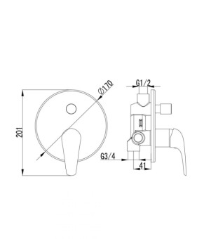 Смеситель Imprese Krinice VR-10110(Z)