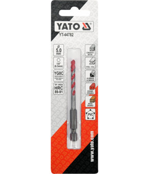 Свердло універсальне Yato YG6X 5х85/30 мм HEX-1/4" YT-44782