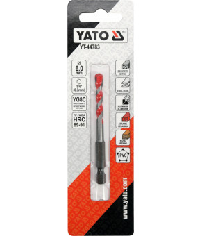 Сверло универсальное Yato YG6X 6х85/30 мм HEX-1/4" YT-44783
