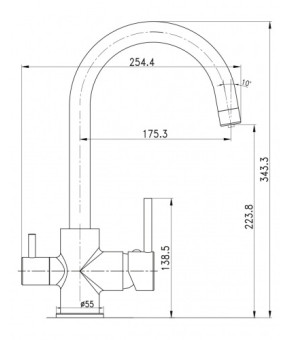 Смеситель Imprese Daicy-U 55009-UG