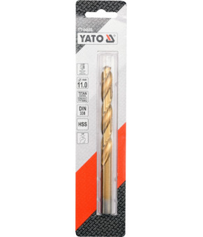 Сверло по металлу титановое Yato 11х142/94 мм HSS-TIN YT-44664