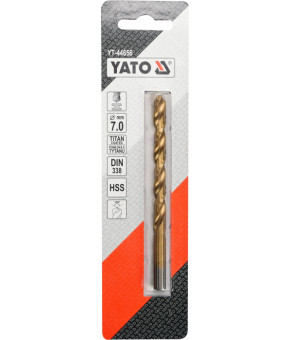 Сверло по металлу титановое Yato 7х109/69 мм HSS-TIN YT-44656