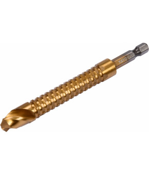 Сверло фрезерное по металлу Yato HSS-TIN 12х115 мм HEX-1/4" YT-44830