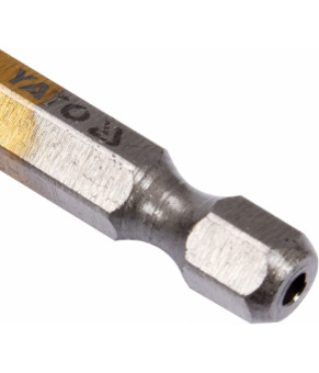 Сверло фрезерное по металлу Yato HSS-TIN 13х120 мм HEX-1/4" YT-44831
