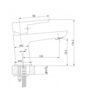 Смеситель Imprese Breclav 05245PP