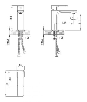Смеситель Imprese Bilovec 05255