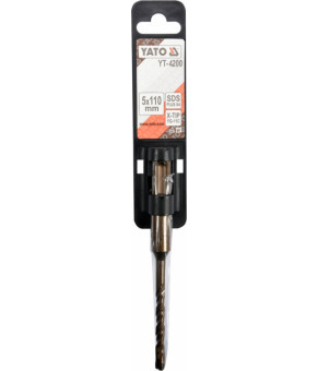 Сверло по бетону (бур) SDS Plus Х-тип Yato 5х110/45 мм YT-4200