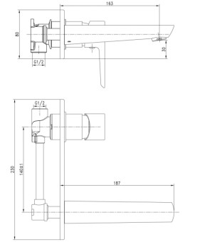 Смеситель Imprese Breclav VR-05245W