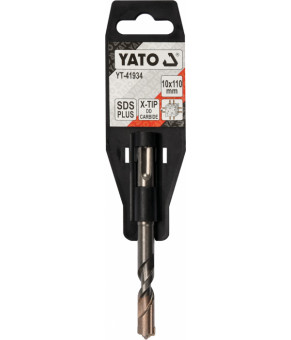 Сверло по железобетону SDS Plus Premium Х-тип Yato 10х110 мм с 4 режущими кромками YT-41934