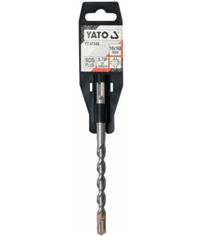 Сверло по железобетону SDS Plus Premium Х-тип Yato 10х160 мм с 4 режущими кромками YT-41940
