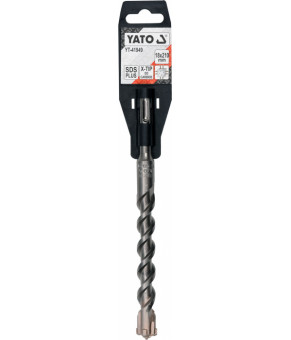 Сверло по железобетону SDS Plus Premium Х-тип Yato 18х210 мм с 4 режущими кромками YT-41949