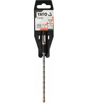 Сверло по железобетону SDS Plus Premium Х-тип Yato 5х160 мм с 4 режущими кромками YT-41935