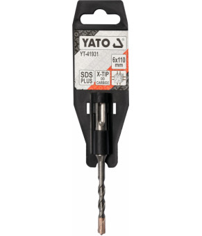 Сверло по железобетону SDS Plus Premium Х-тип Yato 6х110 мм с 4 режущими кромками YT-41931