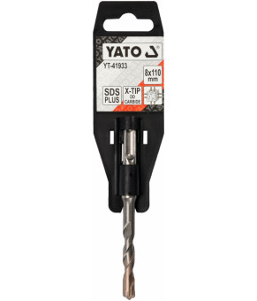 Сверло по железобетону SDS Plus Premium Х-тип Yato 8х110 мм с 4 режущими кромками YT-41933
