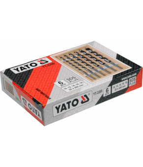 Набор спиральных сверл по дереву Yato 10-20 мм 200 мм 6 шт YT-3300