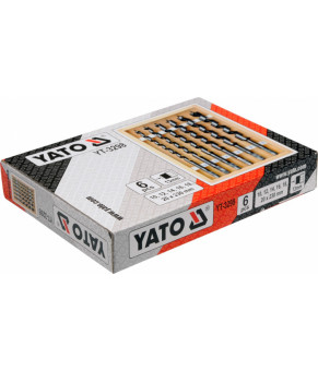 Набор спиральных сверл по дереву Yato 10-20 мм 230 мм 6 шт YT-3298