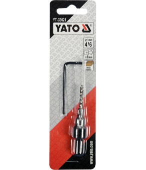 Сверло конфирматное по дереву Yato 4/6х8 мм + шестигранный ключ YT-33021