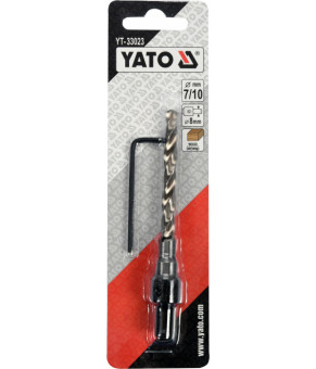 Свердло конфірматне по дереву Yato 7/10х8 мм + шестигранний ключ YT-33023