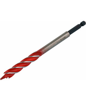 Сверло по дереву Yato 12х165 мм HEX-1/4" HRC 40-45 с 4 режущими кромкам YT-44681