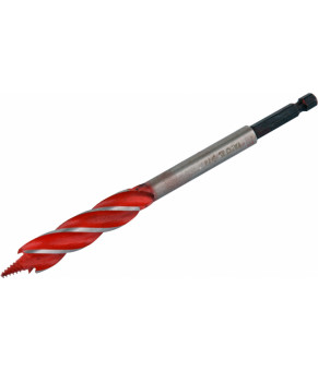 Сверло по дереву Yato 14х165 мм HEX-1/4" HRC 40-45 с 4 режущими кромкам YT-44682
