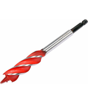 Сверло по дереву Yato 16х165 мм HEX-1/4" HRC 40-45 с 4 режущими кромкам YT-44683