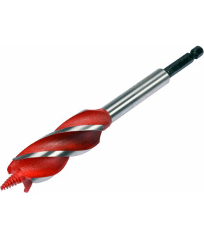 Сверло по дереву Yato 22х165 мм HEX-1/4" HRC 40-45 с 4 режущими кромкам YT-44686