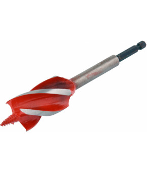 Сверло по дереву Yato 30х165 мм HEX-1/4" HRC 40-45 с 4 режущими кромкам YT-44689