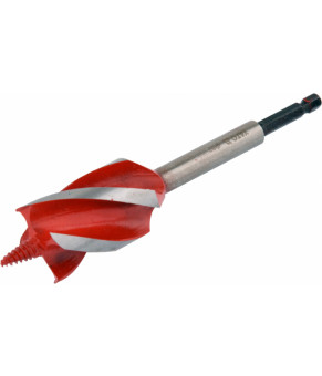 Сверло по дереву Yato 32х165 мм HEX-1/4" HRC 40-45 с 4 режущими кромкам YT-44690