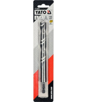 Сверло по дереву спиральное Yato ø16х100/60 мм HEX 1/4" HSS 4241 YT-33870