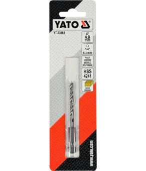 Сверло по дереву спиральное Yato ø4х75/40 мм HEX 1/4" HSS 4241 YT-33861
