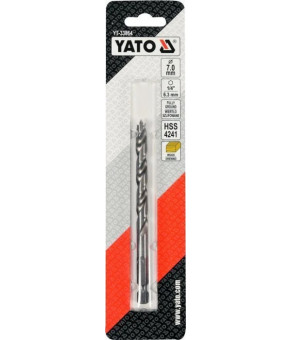 Сверло по дереву спиральное Yato ø7х90/55 мм HEX 1/4" HSS 4241 YT-33864