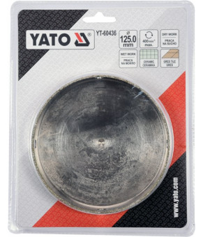 Сверло алмазное по гресу и керамике Yato 125 мм YT-60436