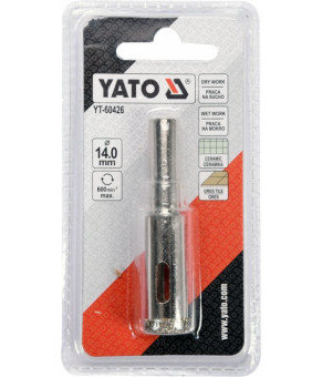 Сверло алмазное по гресу и керамике Yato 14 мм YT-60426